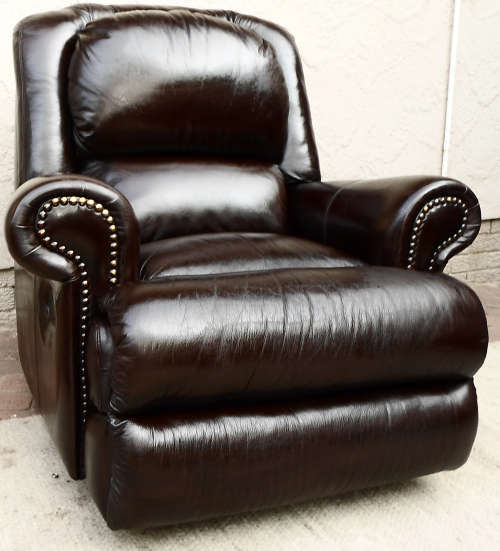CORICRAFT ETOSHA 3 PIECE RECLINER SET GENUINE LEATHER BUFFED CHOCOLATE